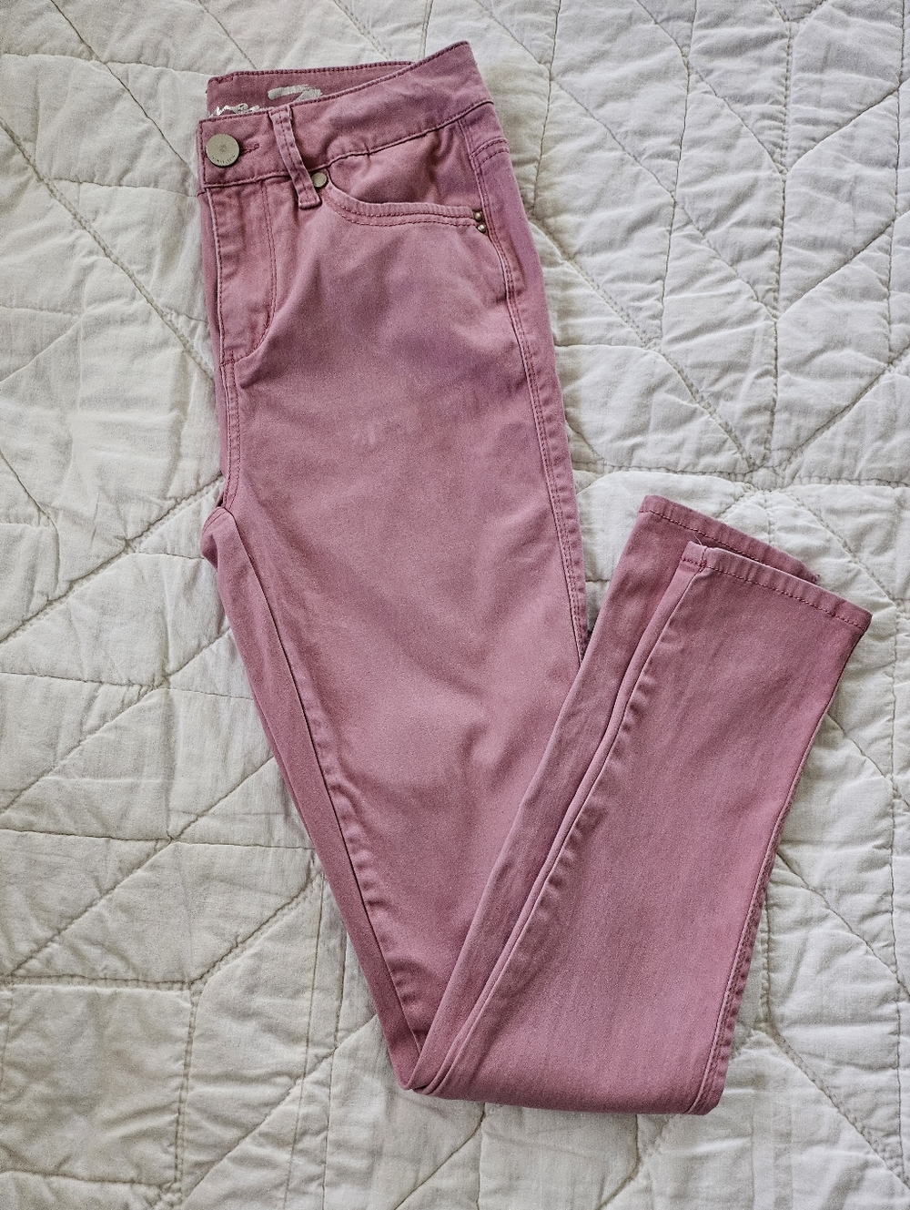 Seven7 High Rise Skinny Fit- Dusty Rose - Size 4 - Picture 10 of 13